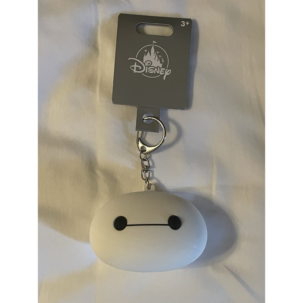 NEW Walt Disney Parks - Big Hero 6 - Baymax - Silicone Bag Clip Charm Keychain